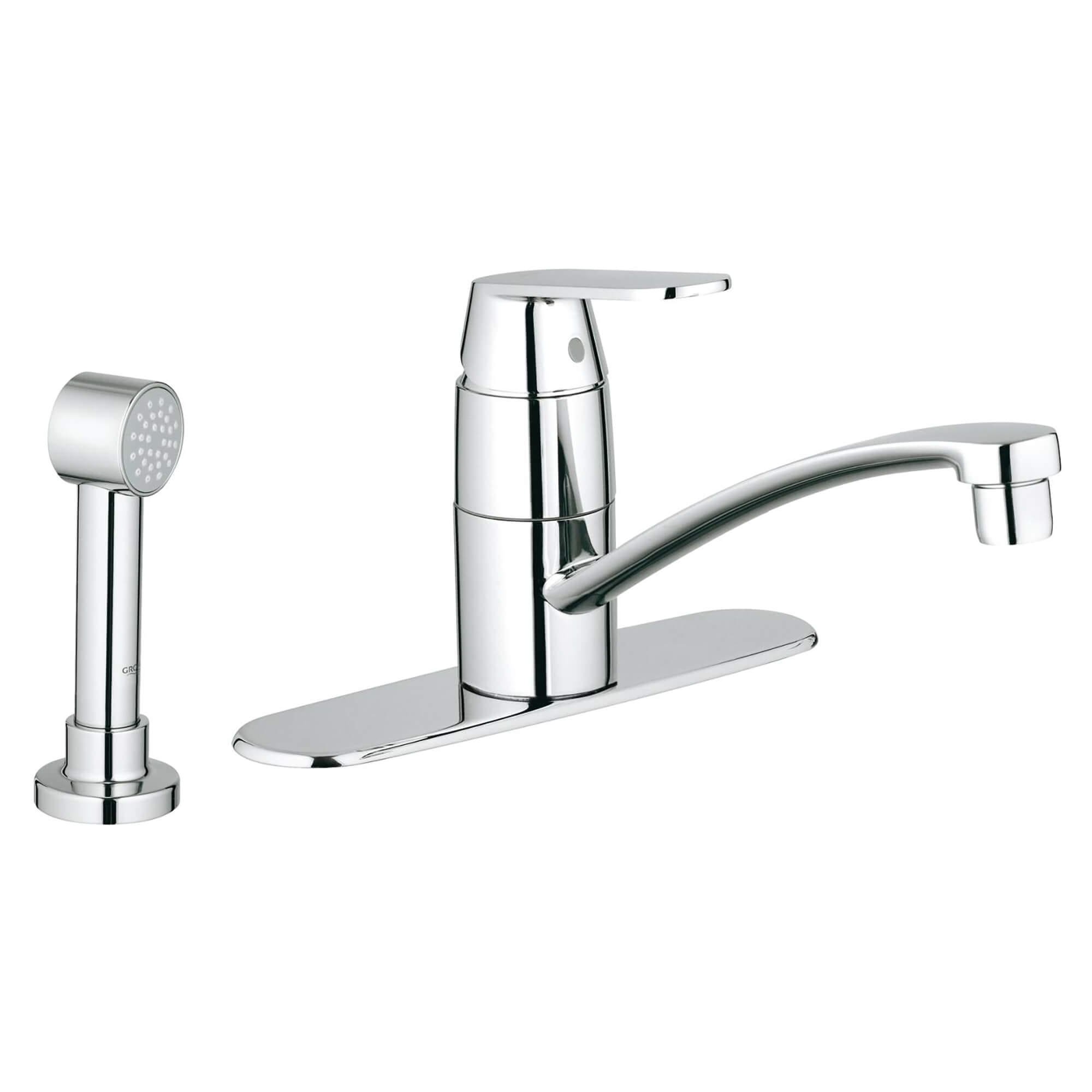 Single Handle Kitchen Faucet 175 GPM with Side Spray GROHE CHROME